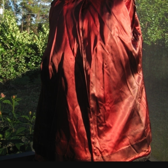 PLUSH VINTAGE BETTY ROSE BLACK/BROWN VEGAN FRIENDLY MINK FAUX FUR COAT SIZE MED - Picture 6 of 7